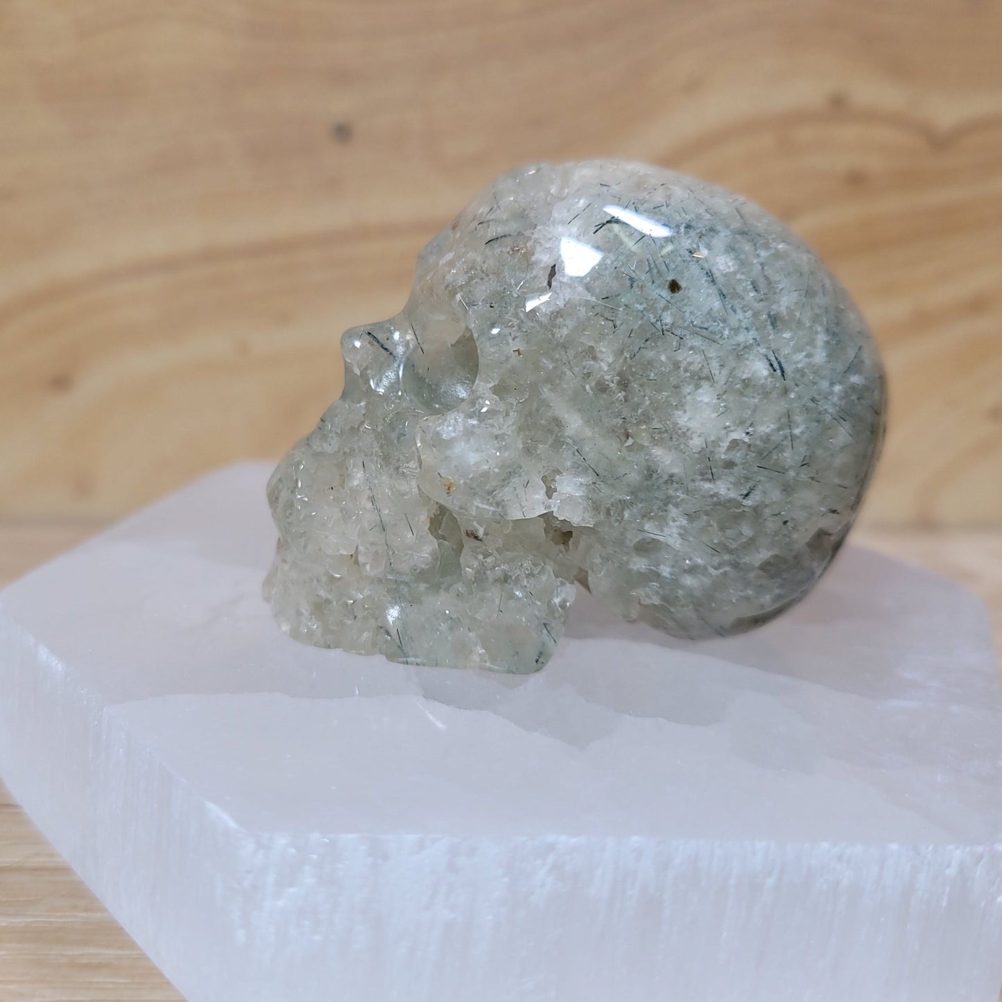 Prehnite 2" Skull