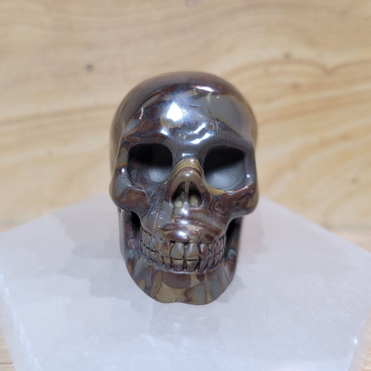 Bamboo Jasper 2" Skull