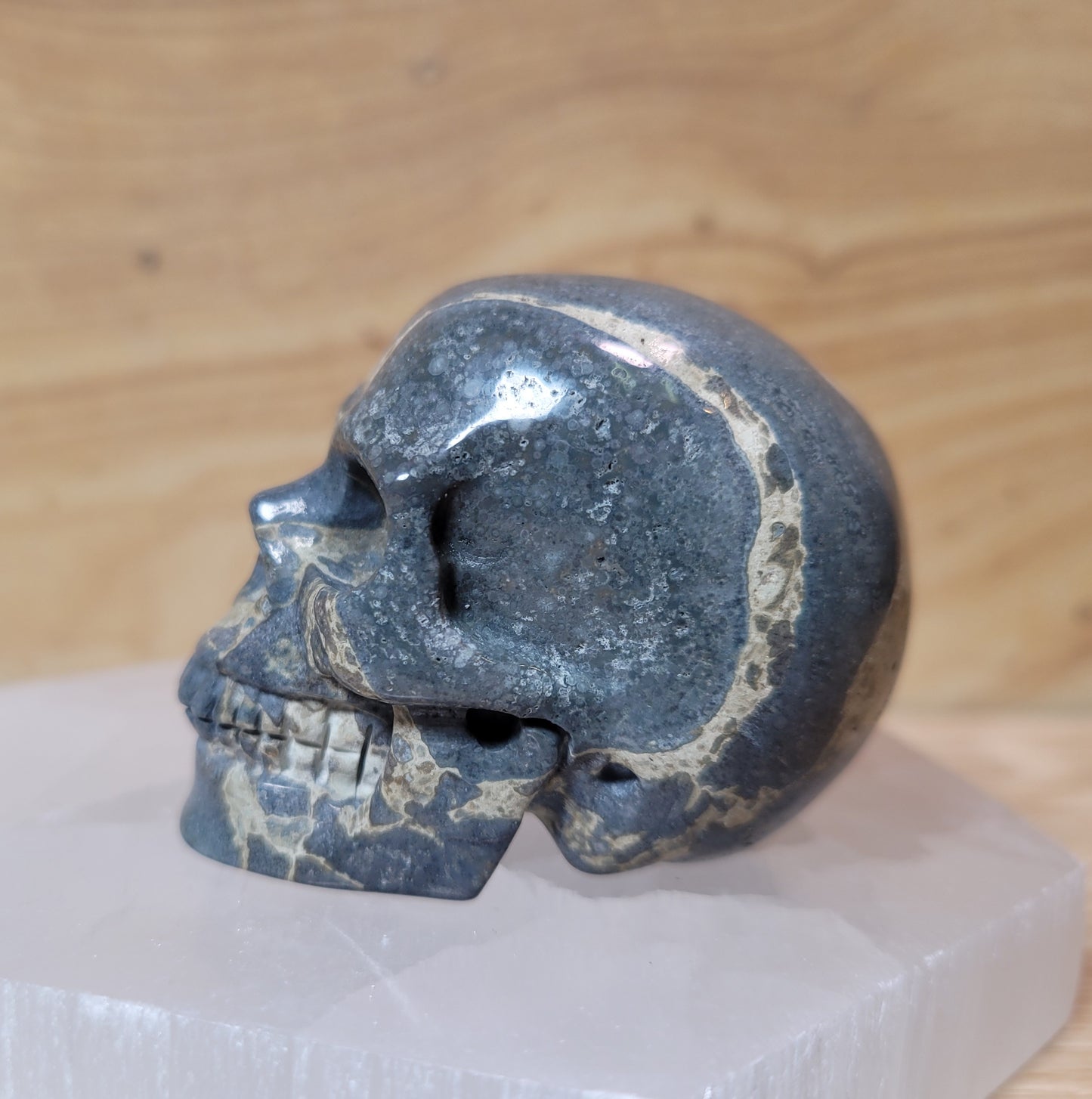 Camouflage Jasper 2" Skull