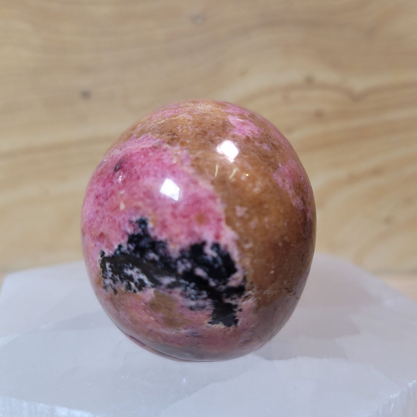 Rhodonite 2" Skull