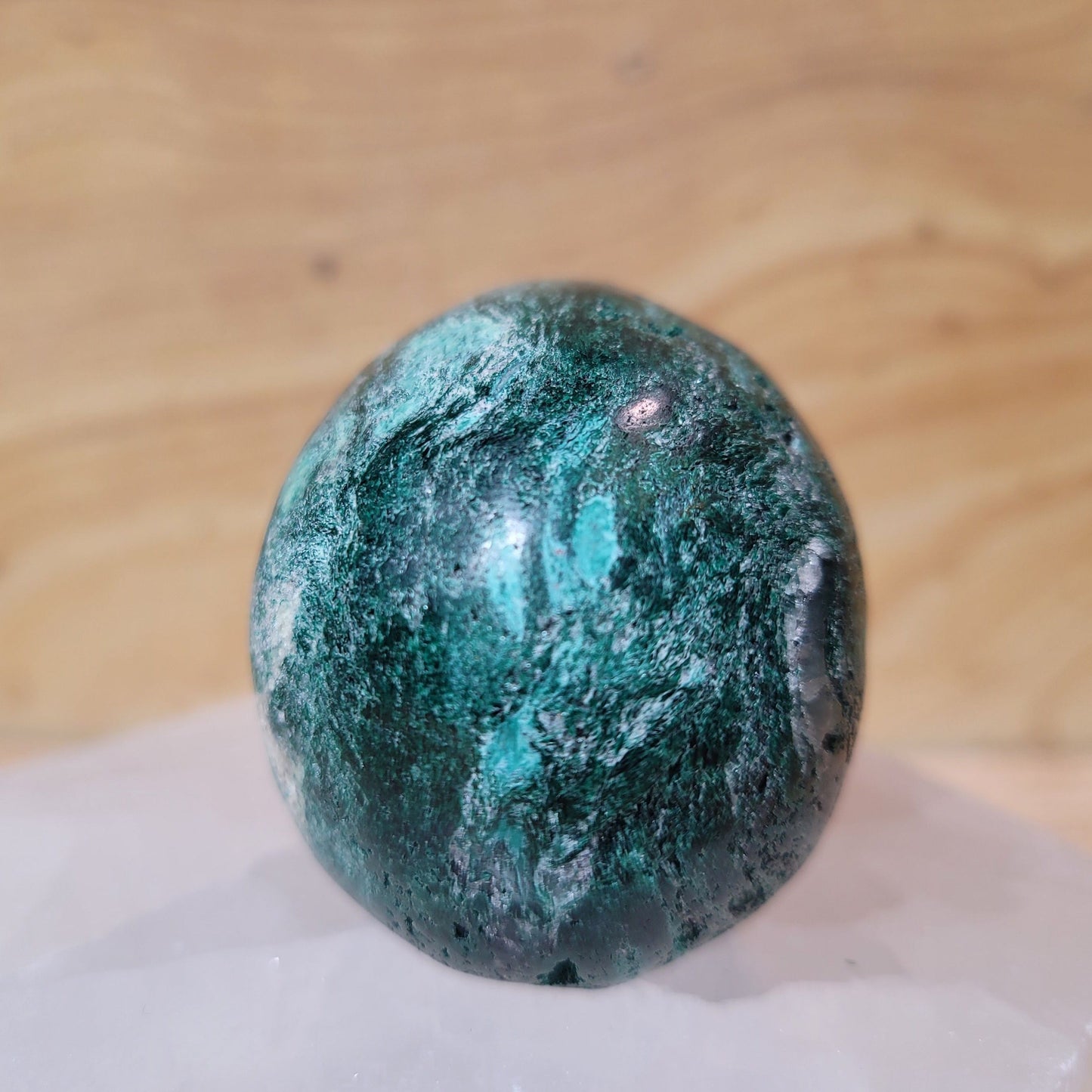 Green Fuschite w Mica 2" Skull