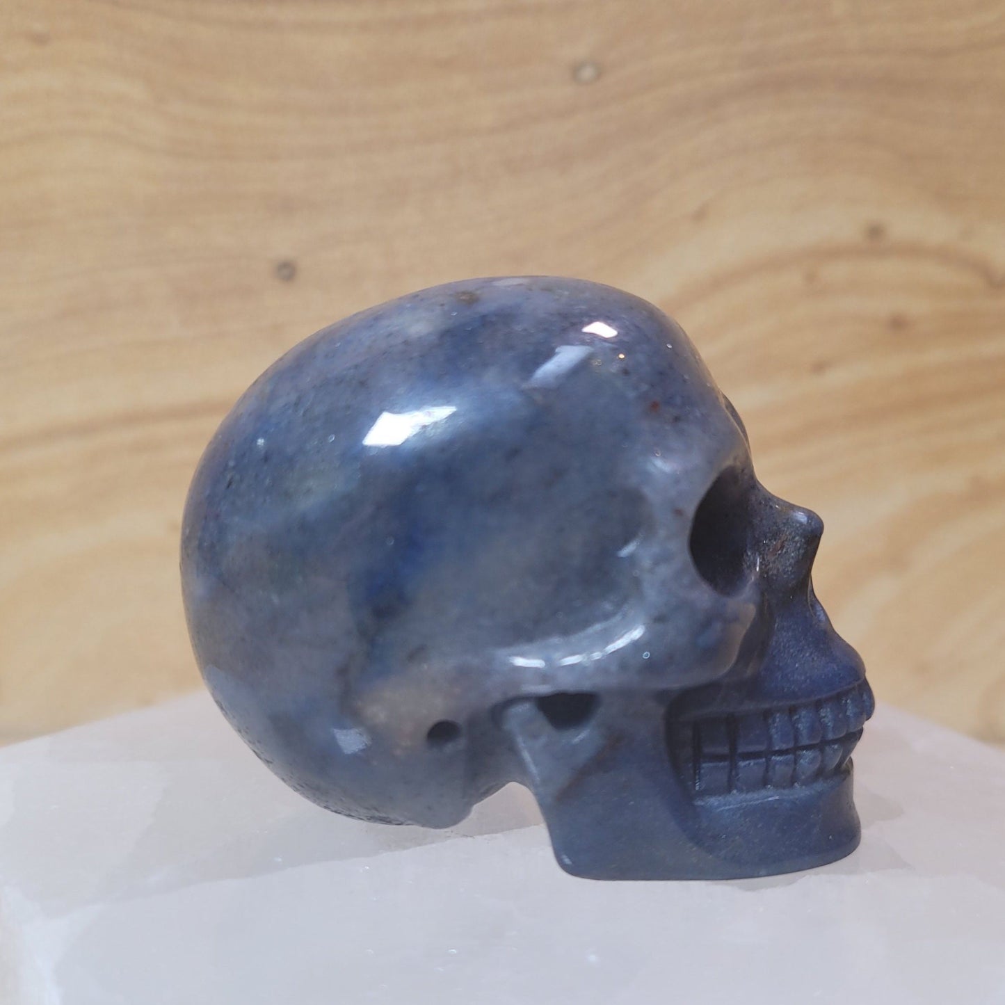 Blue Aventurine 2" Skull