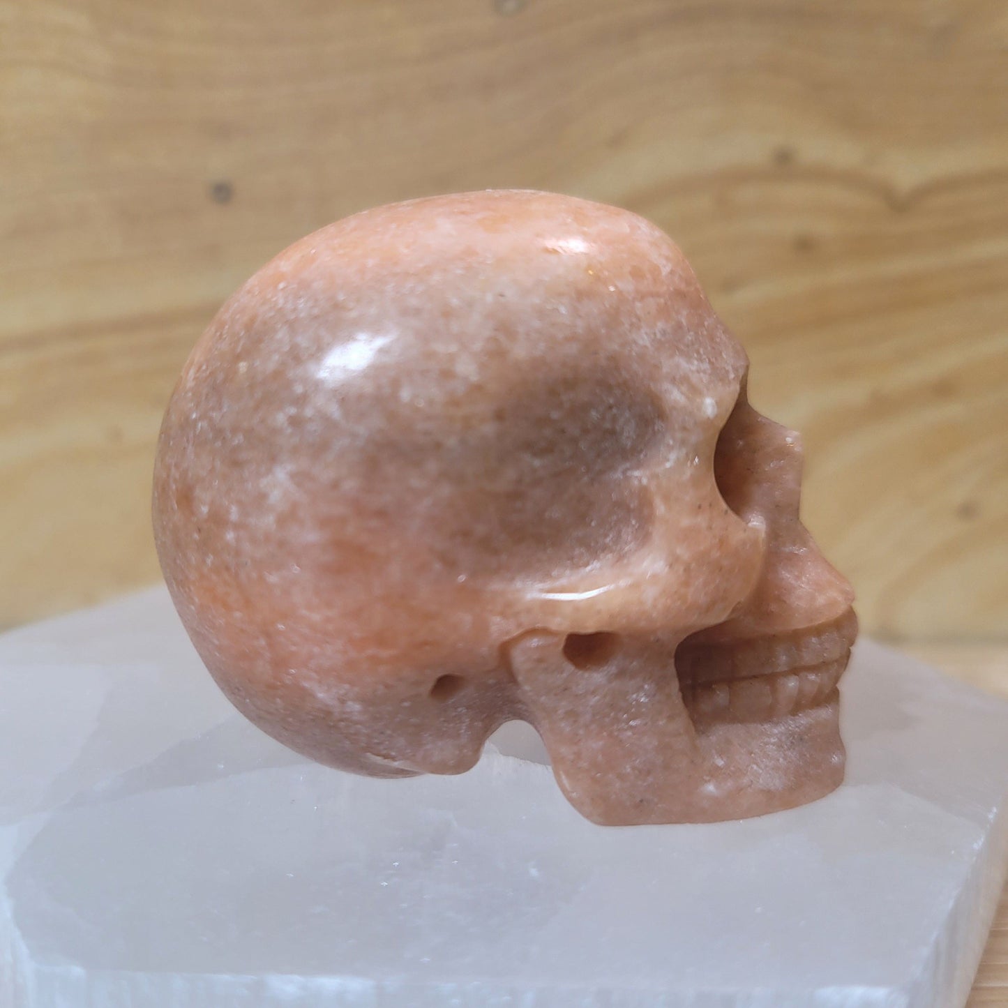 Orange Aventurine 2" Skull