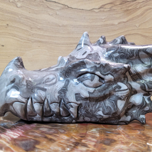 Fossil Stone 5.8" Dragon