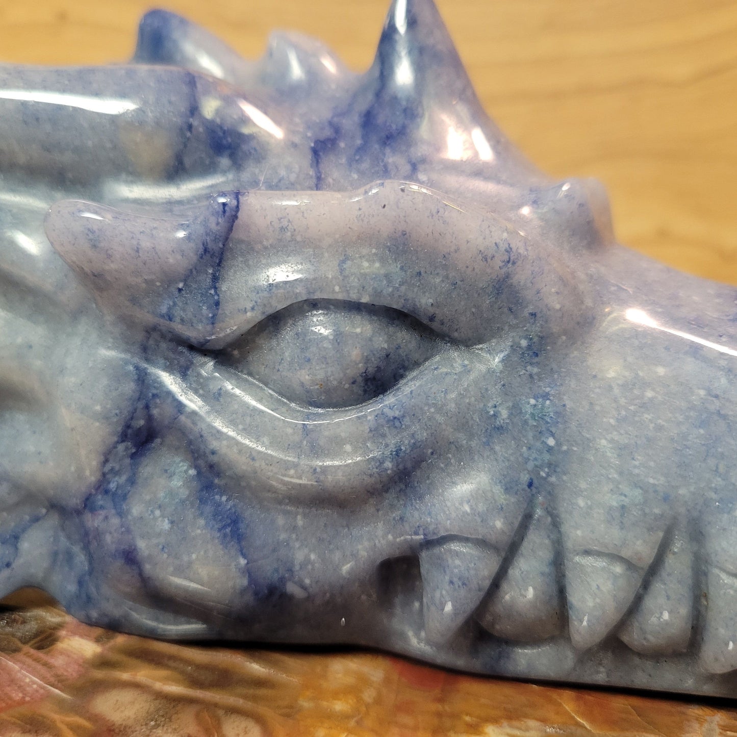 Blue Aventurine 5.8" Dragon