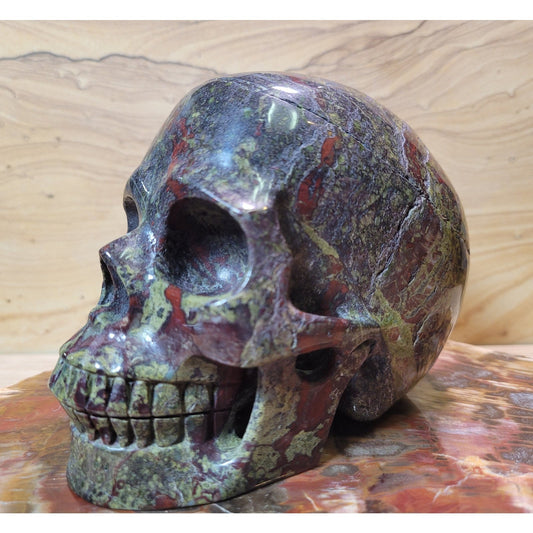 Dragon Bloodstone 5" Skull