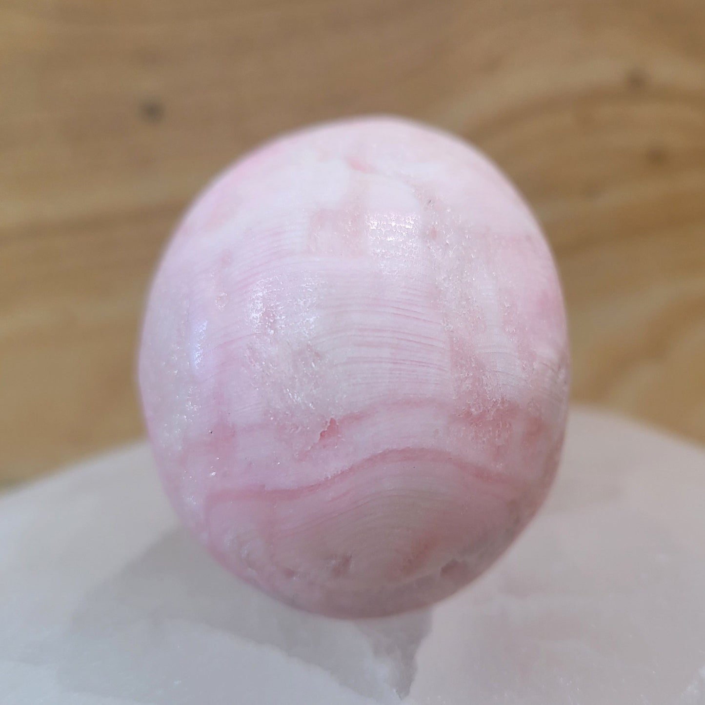 Pink Aragonite 2" Skull