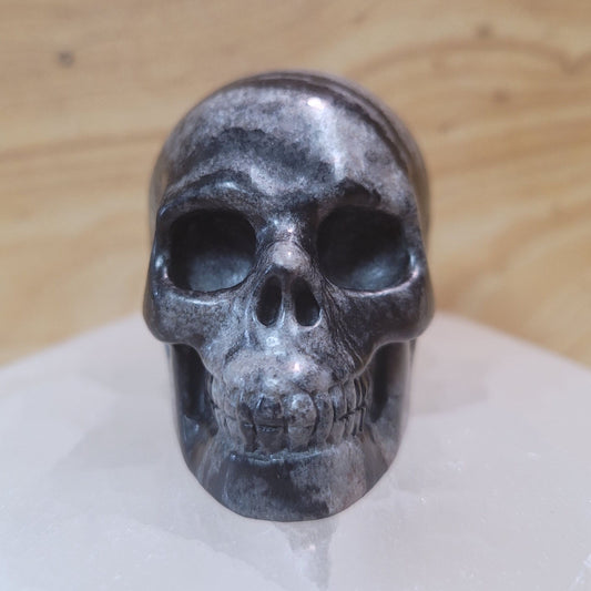 Black Network Jasper 2" Skull