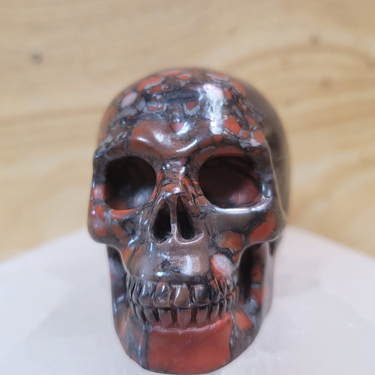 Red Brecciated Jasper 2" Skull