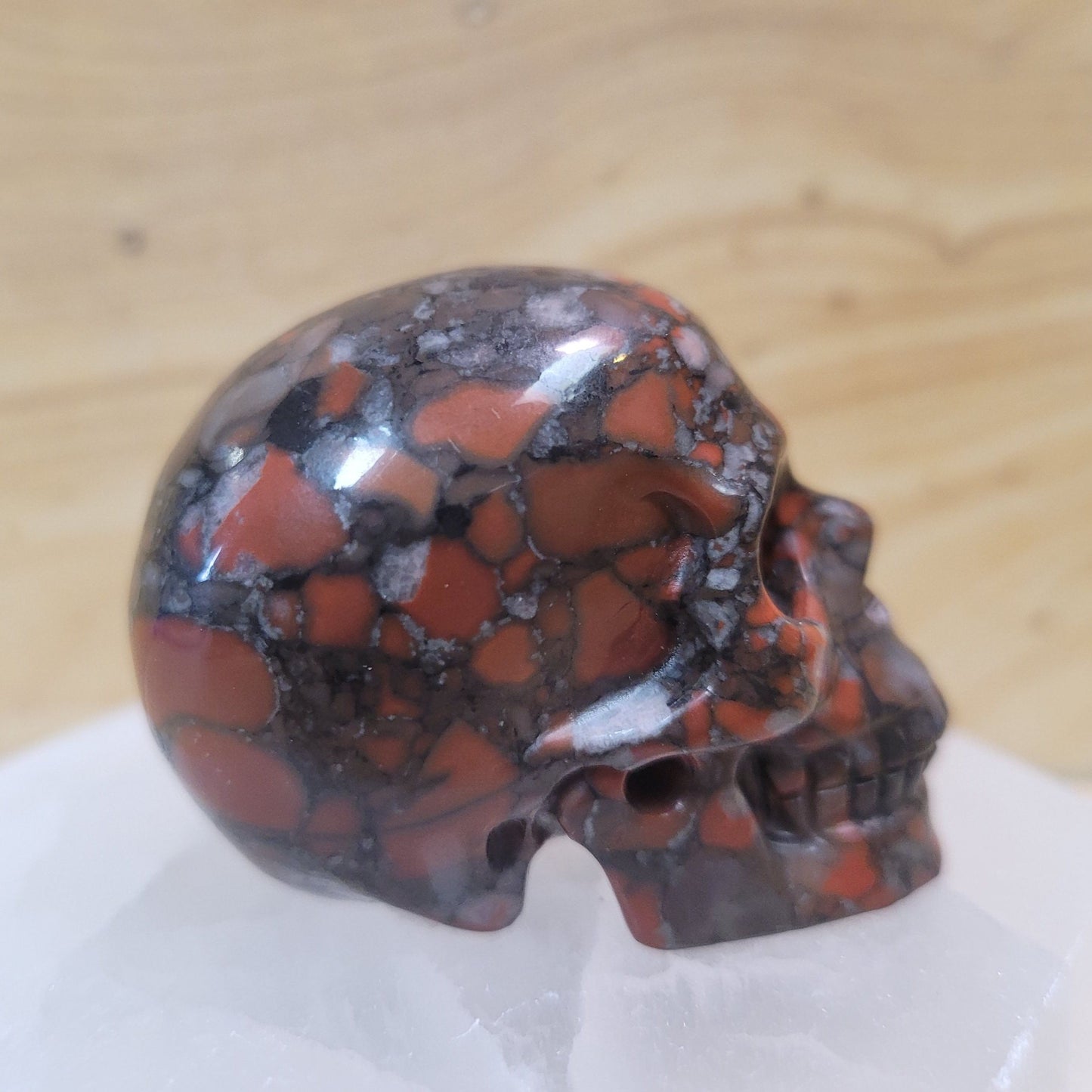 Red Brecciated Jasper 2" Skull