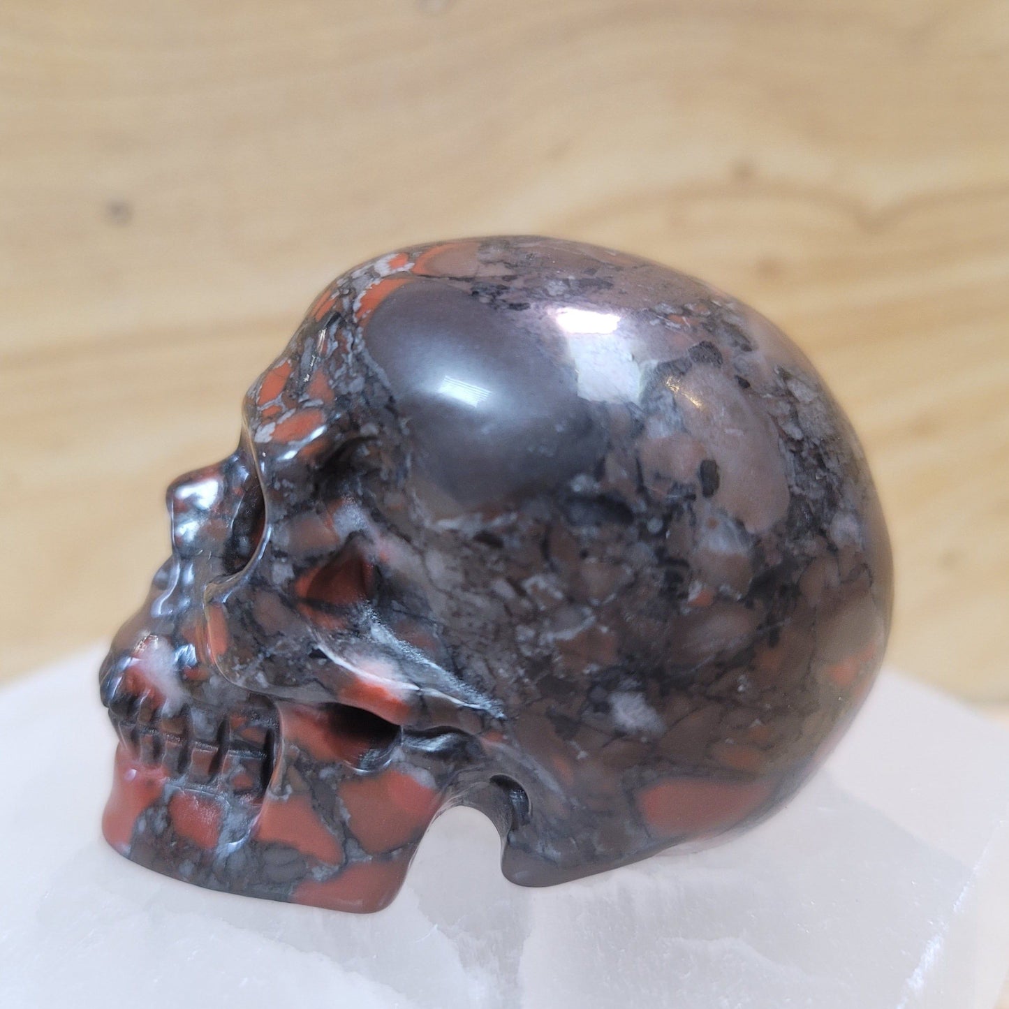 Red Brecciated Jasper 2" Skull