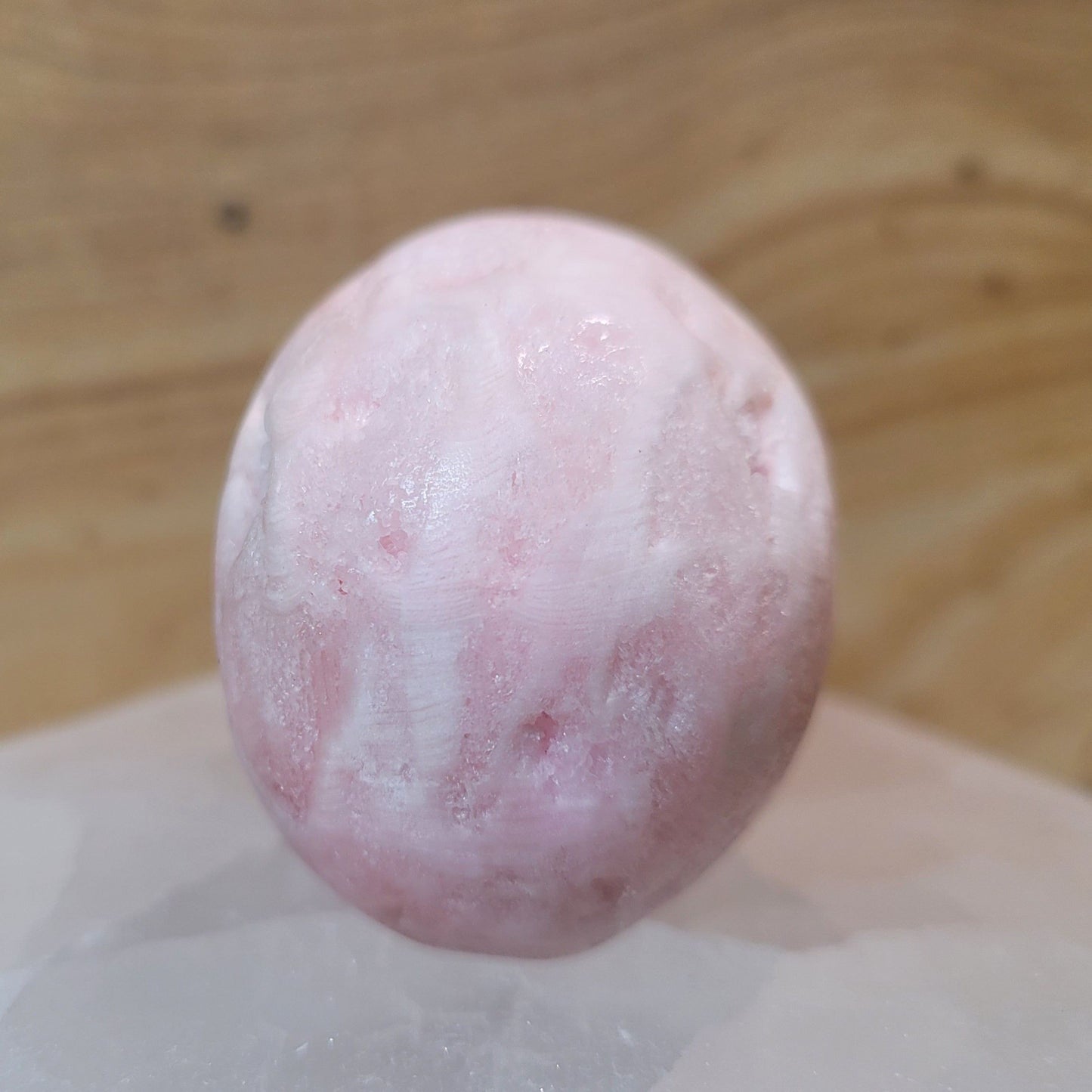 Pink Aragonite 2" Skull