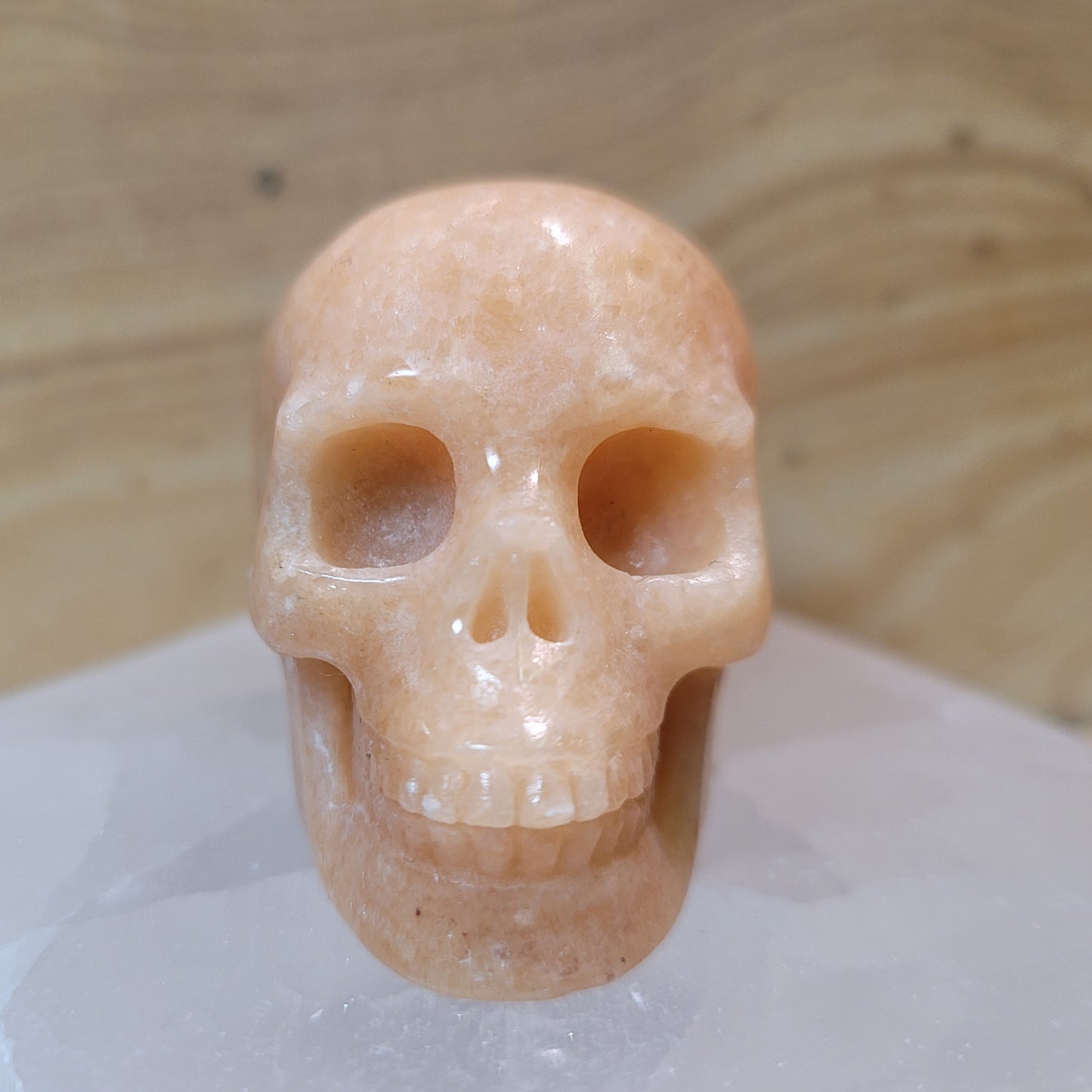 Orange Aventurine 2" Skull