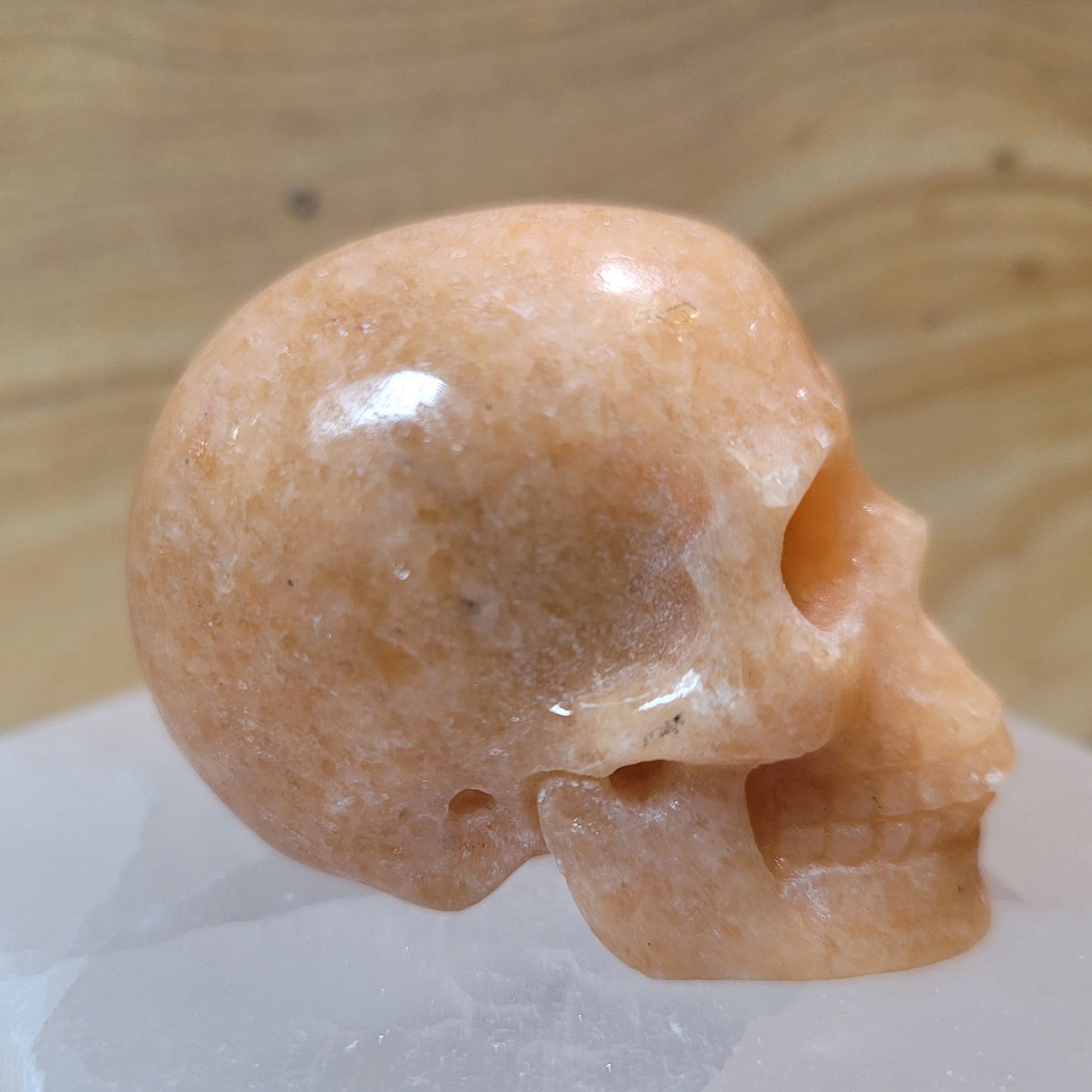 Orange Aventurine 2" Skull