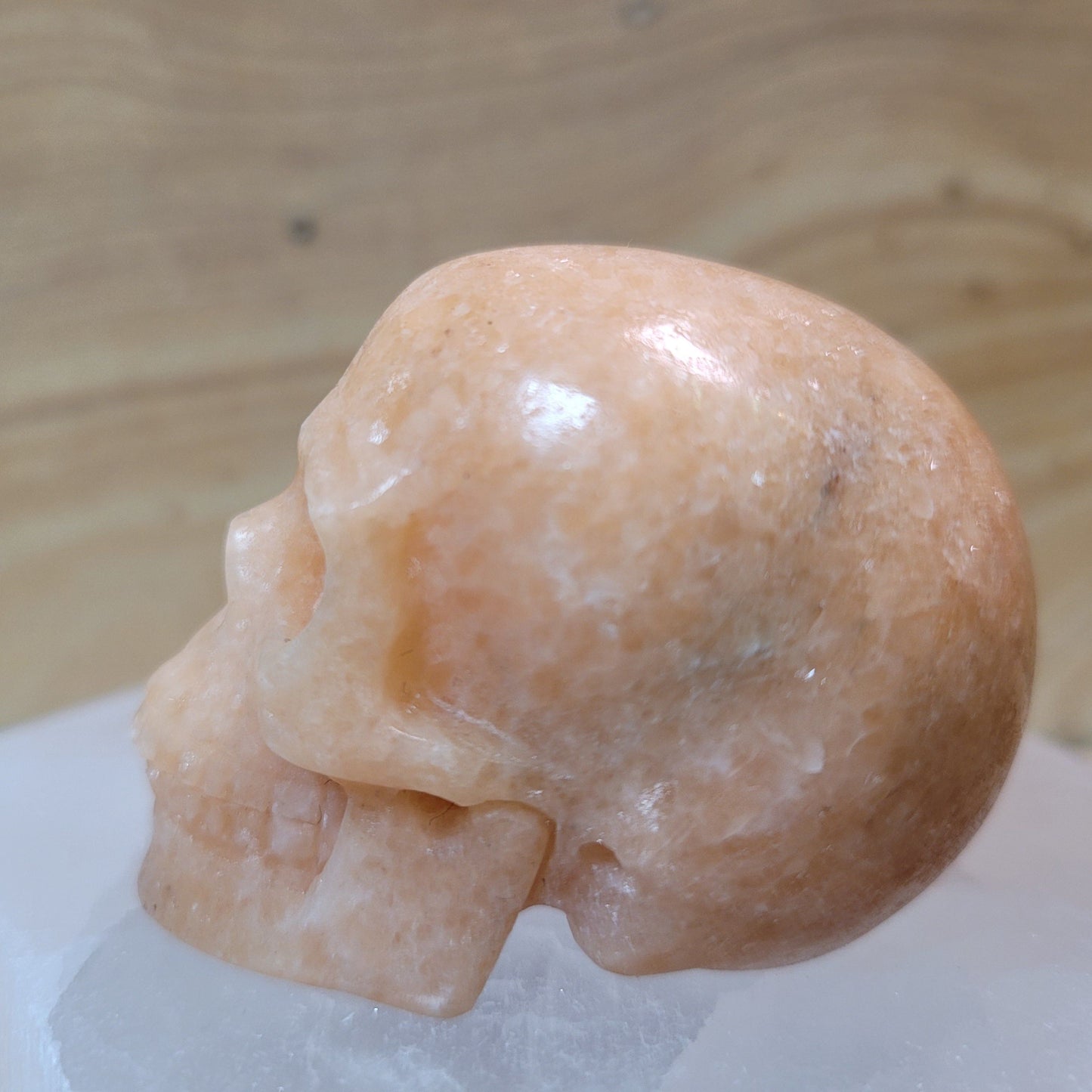 Orange Aventurine 2" Skull