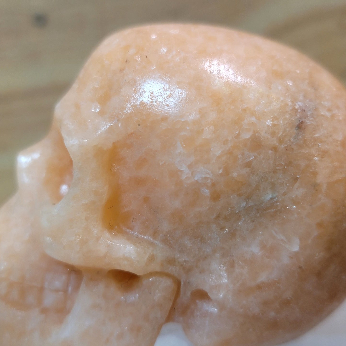 Orange Aventurine 2" Skull