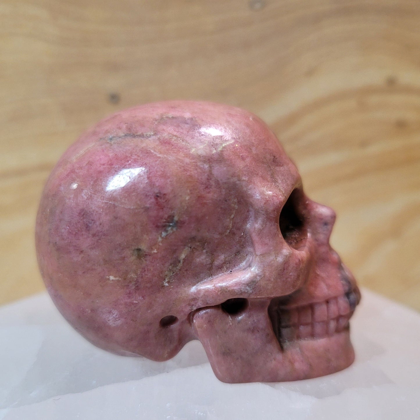 Rhodonite 2" Skull