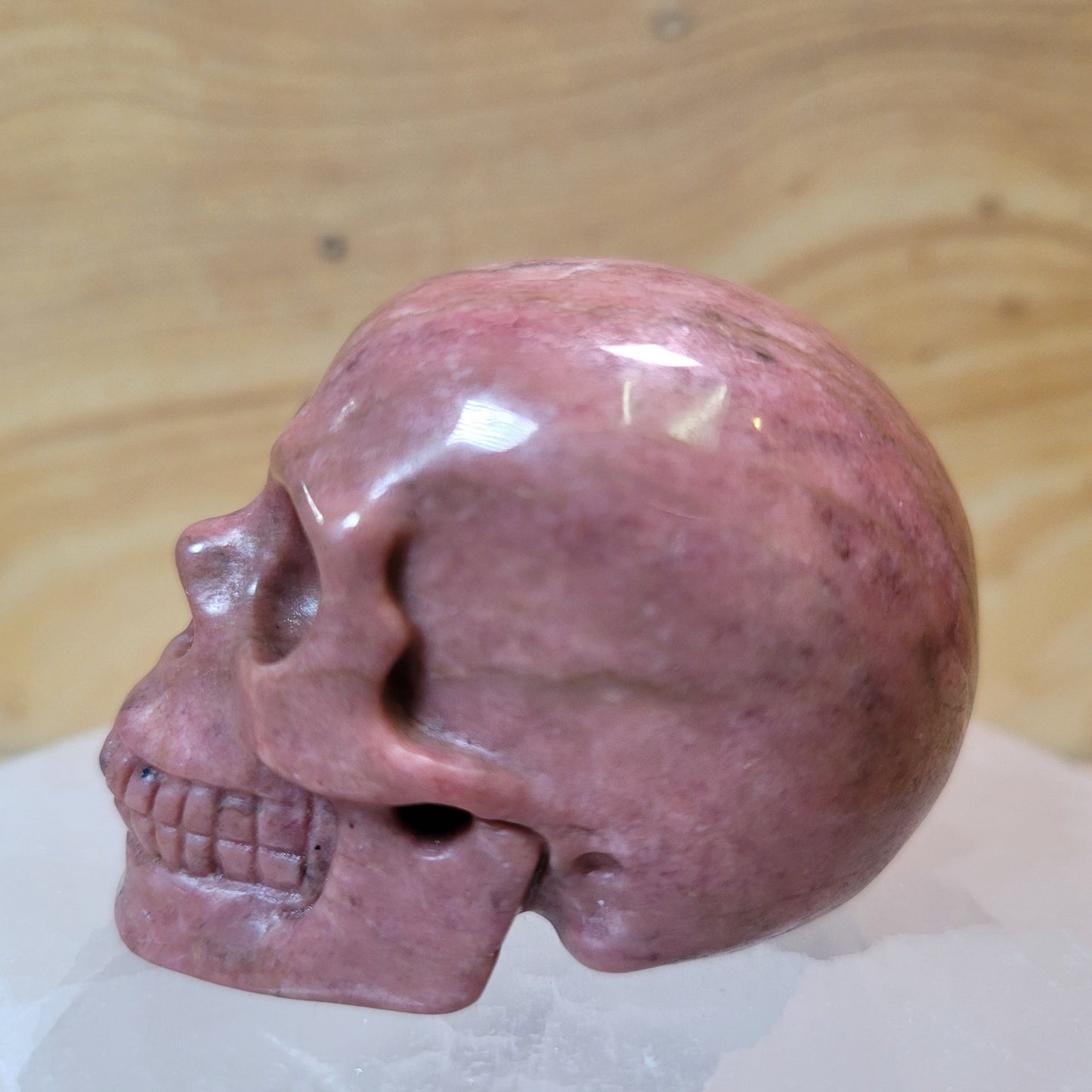 Rhodonite 2" Skull