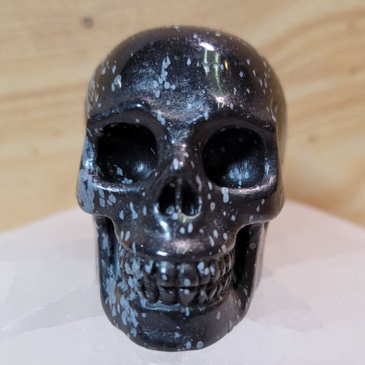 Snowflake Obsidian 2" Skull