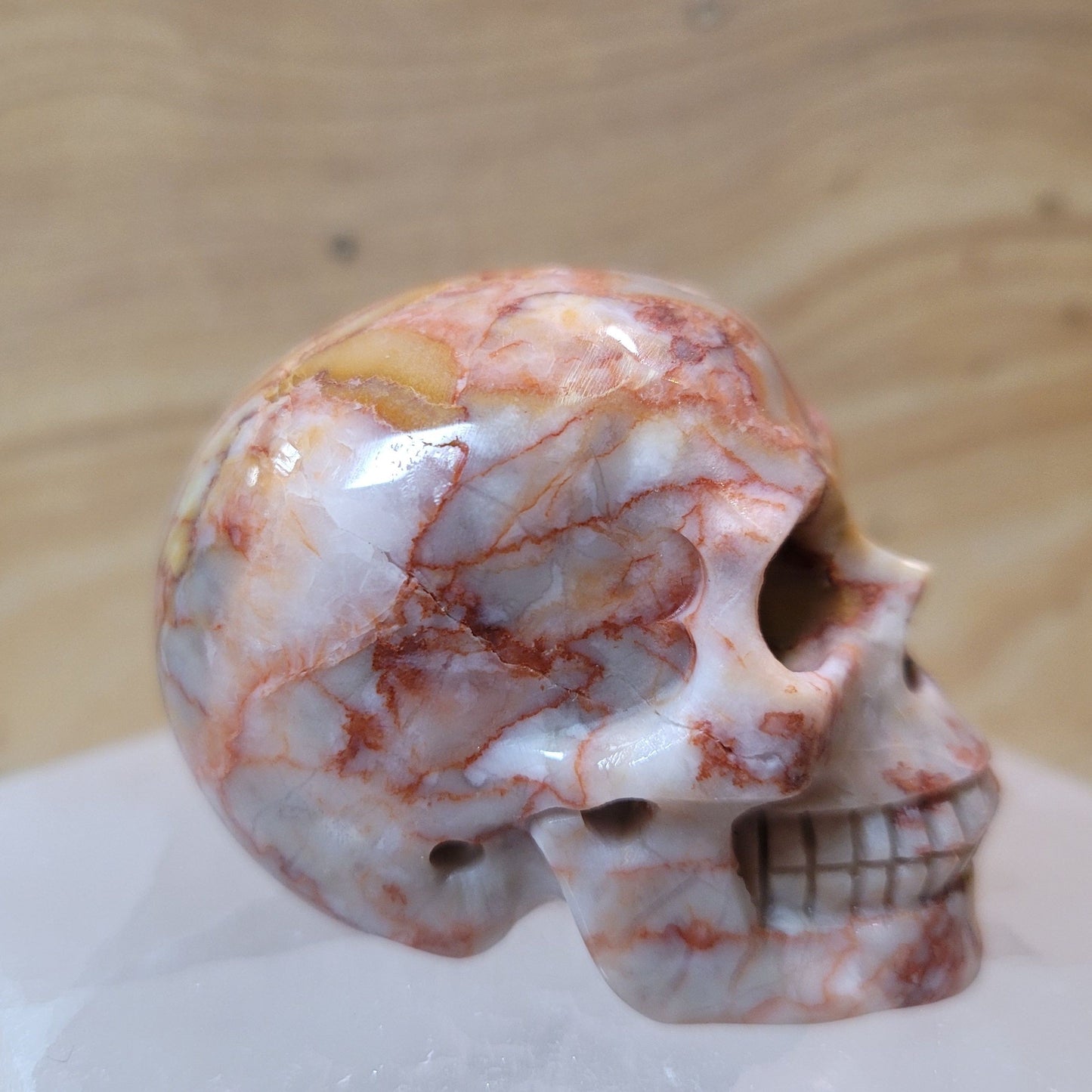 Red Network Jasper 2" Skull