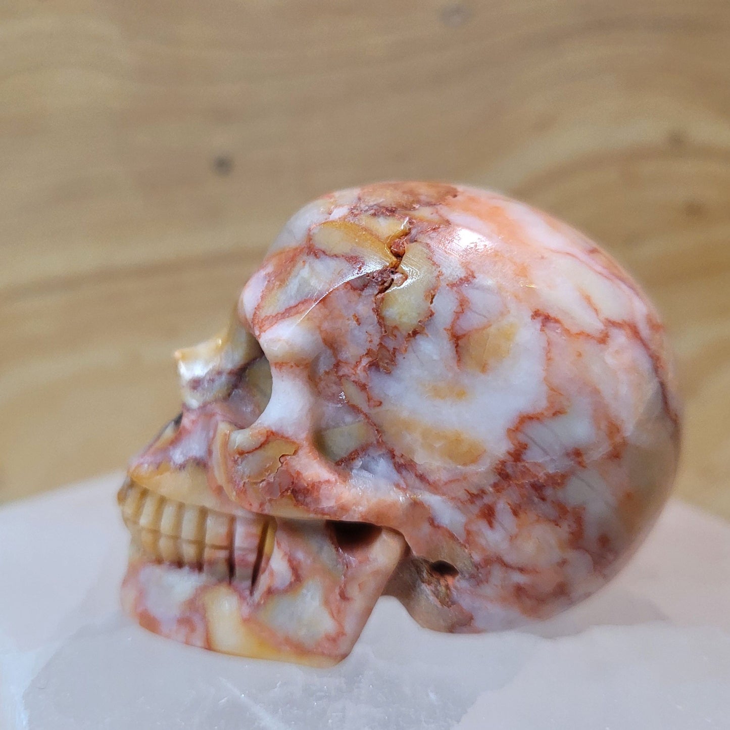 Red Network Jasper 2" Skull