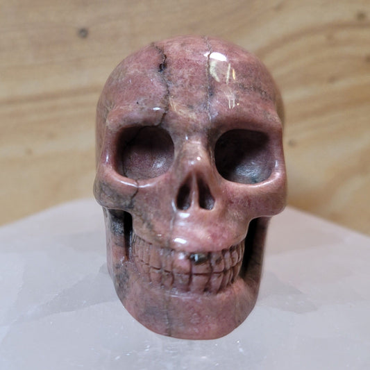 Rhodonite 2" Skull