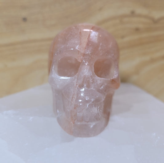 Hematoid Quartz 2" Skull