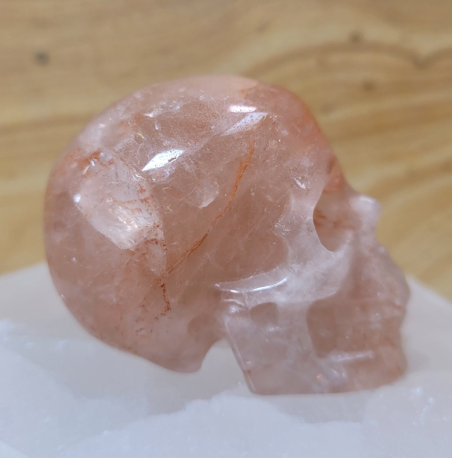 Hematoid Quartz 2" Skull