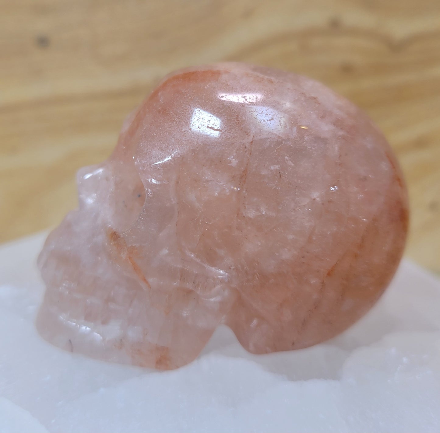 Hematoid Quartz 2" Skull