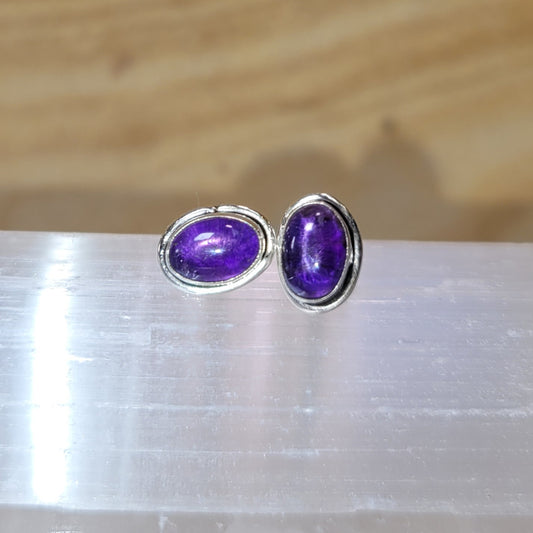 Amethyst Sterling Silver Earrings