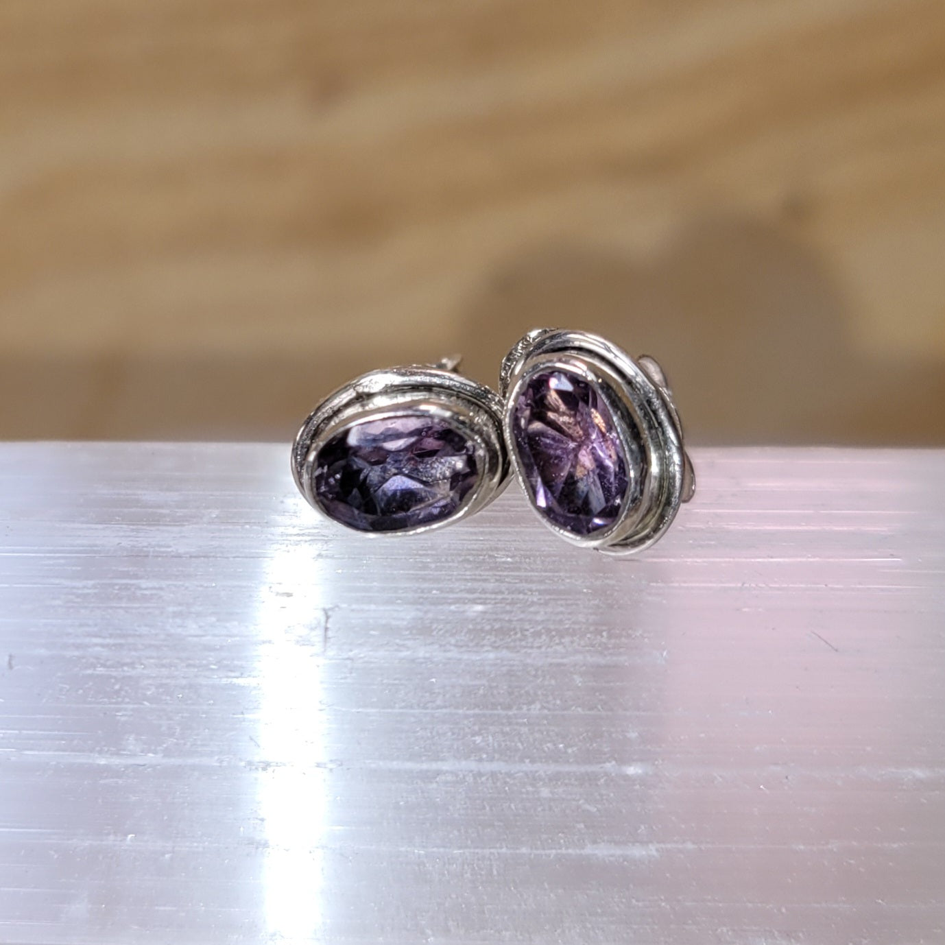 Amethyst Sterling Silver Earrings