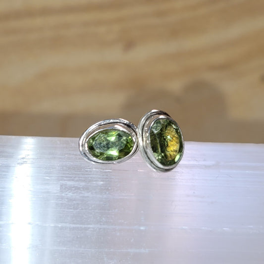 Peridot Sterling Silver Earrings