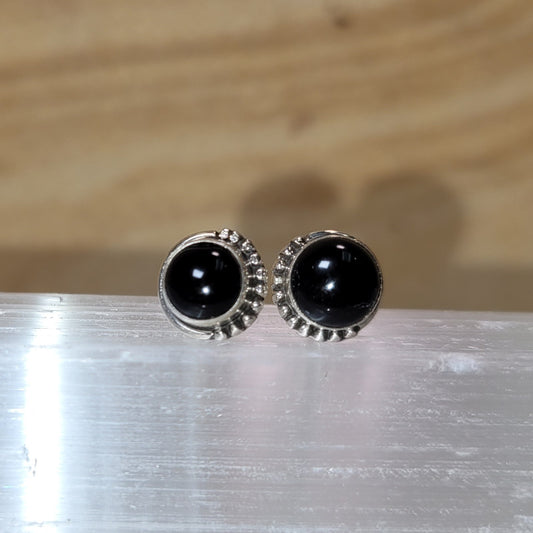 Onyx Sterling Silver Earrings