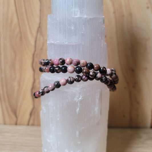 Rhodonite Bracelet - 4mm