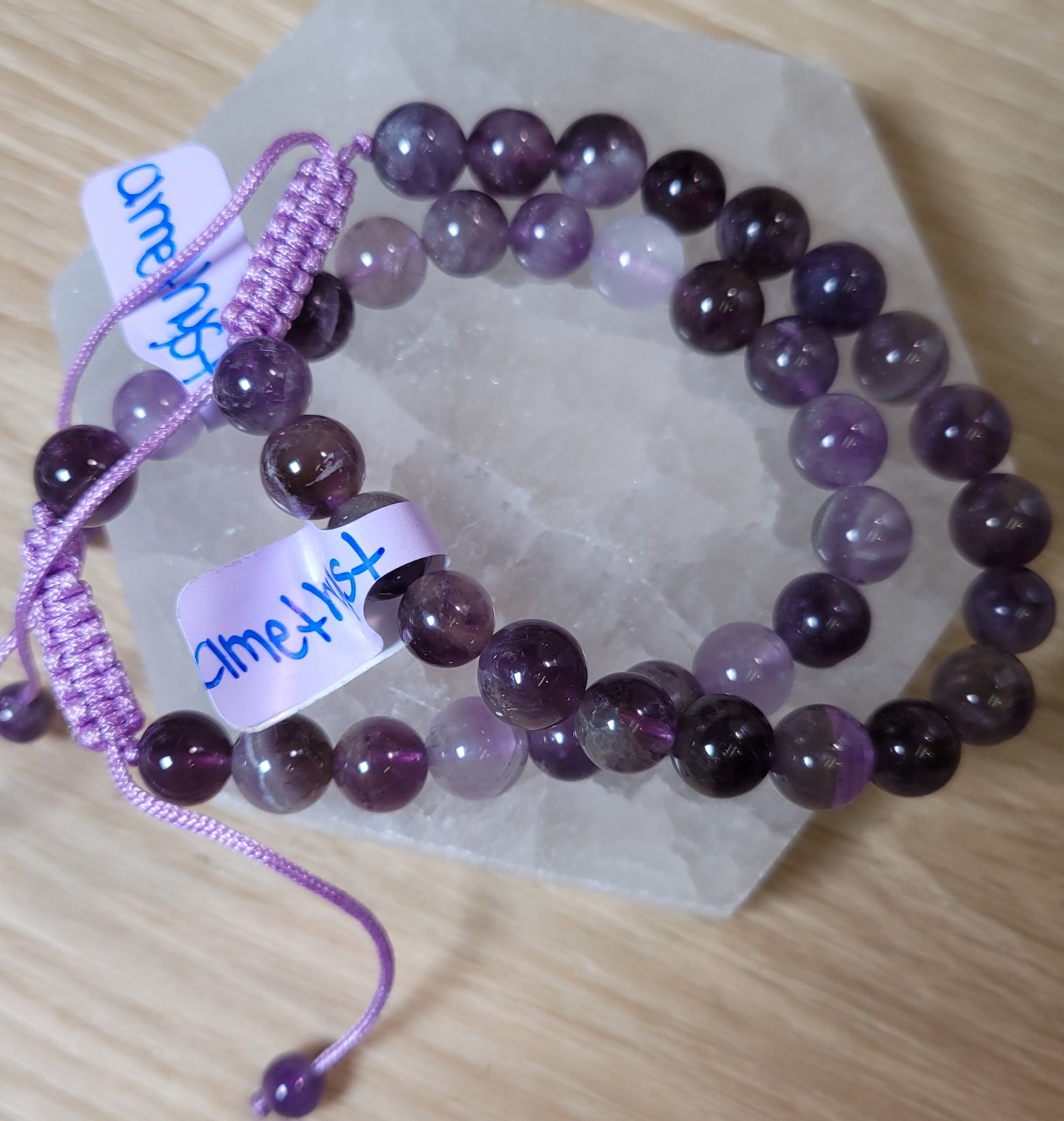 Amethyst Bracelet (Adjustable) - 8mm