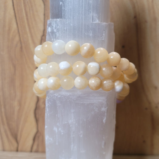 Orange Calcite Bracelet - 8mm