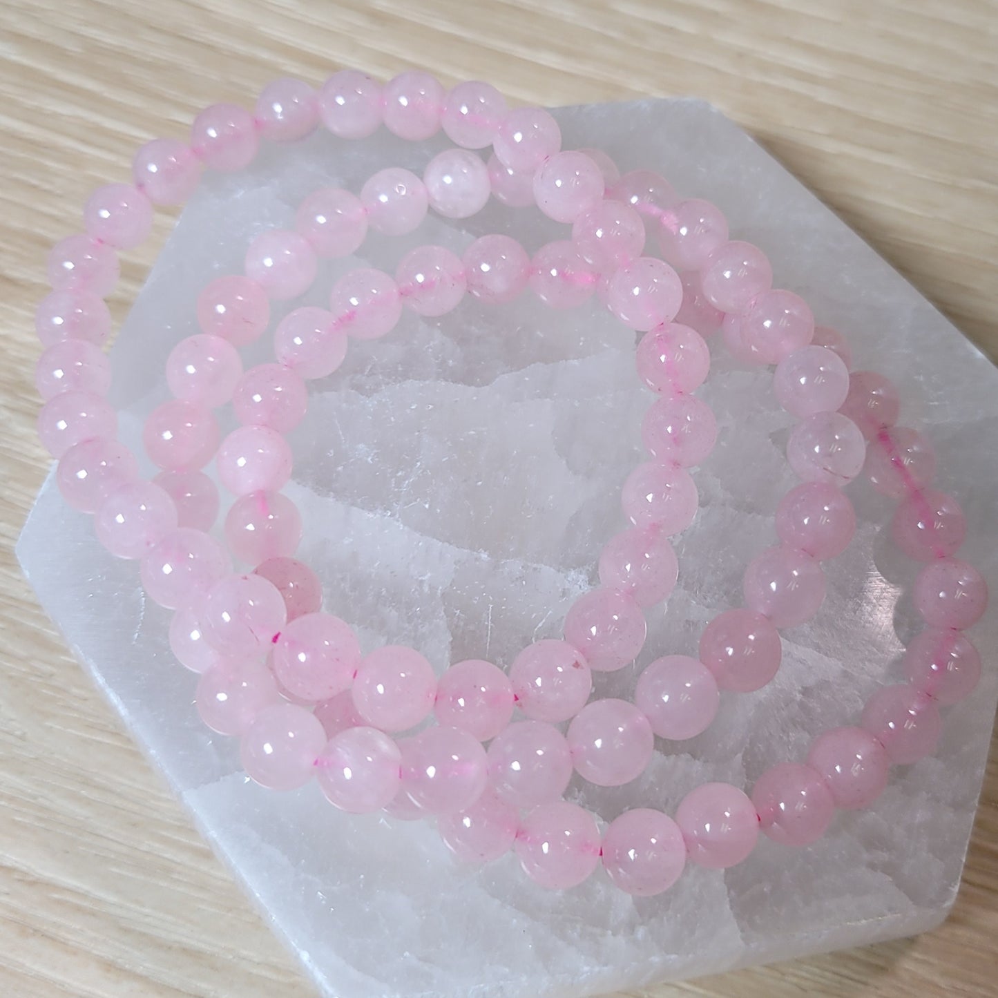 Rose Quartz Bracelet - 6mm