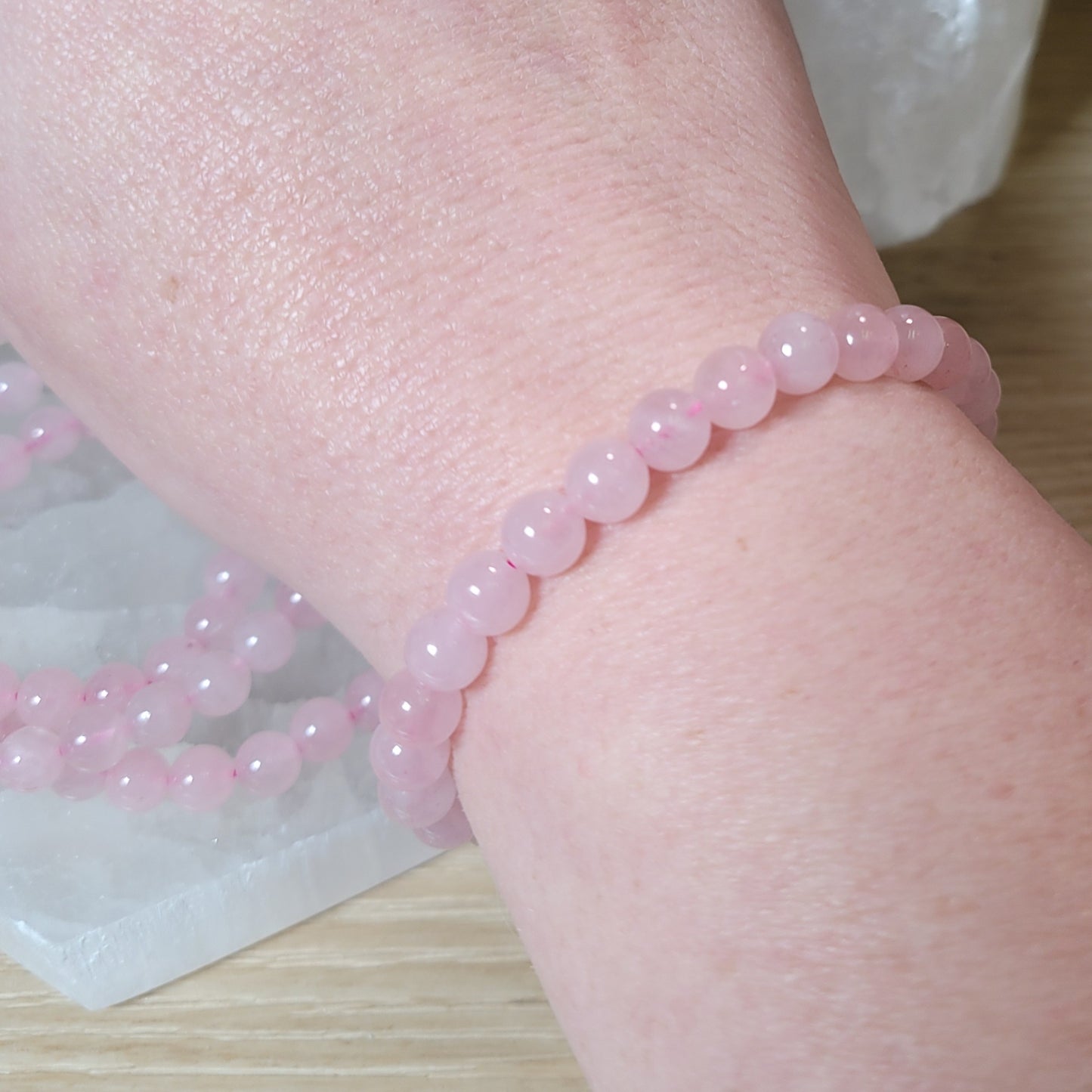 Rose Quartz Bracelet - 6mm