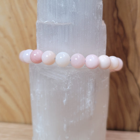 Peruvian Pink Opal Bracelet - 8mm