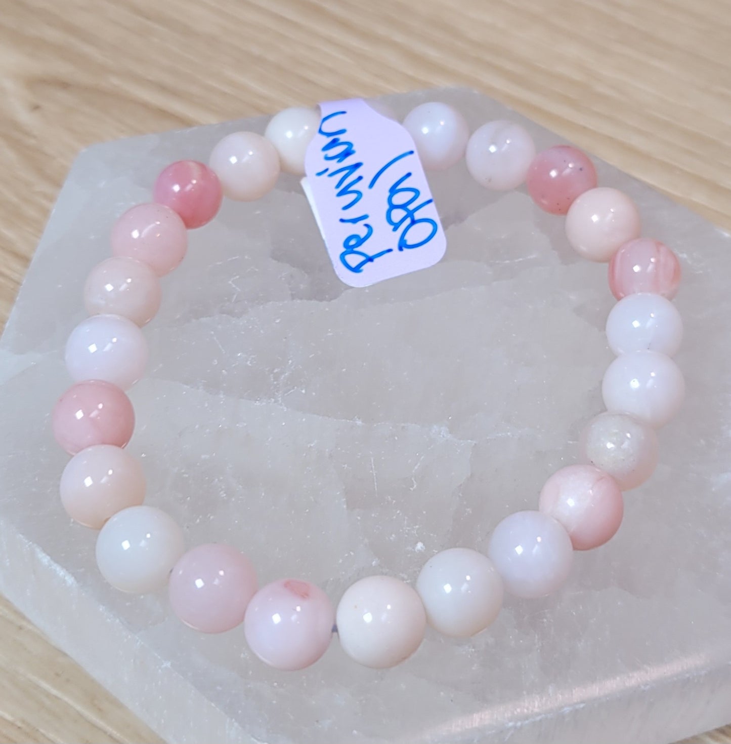 Peruvian Pink Opal Bracelet - 8mm