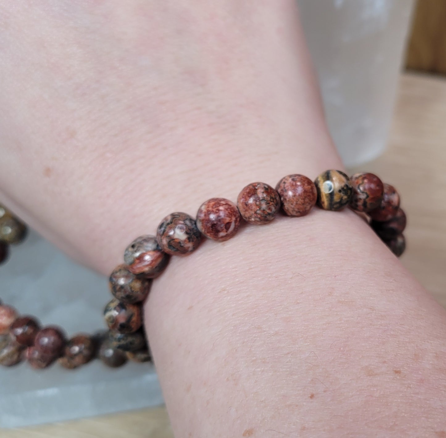 Leopard Skin Jasper Bracelet - 8.5mm