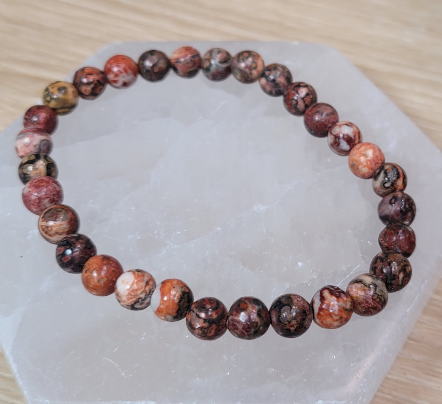 Leopard Skin Jasper Bracelet  6mm