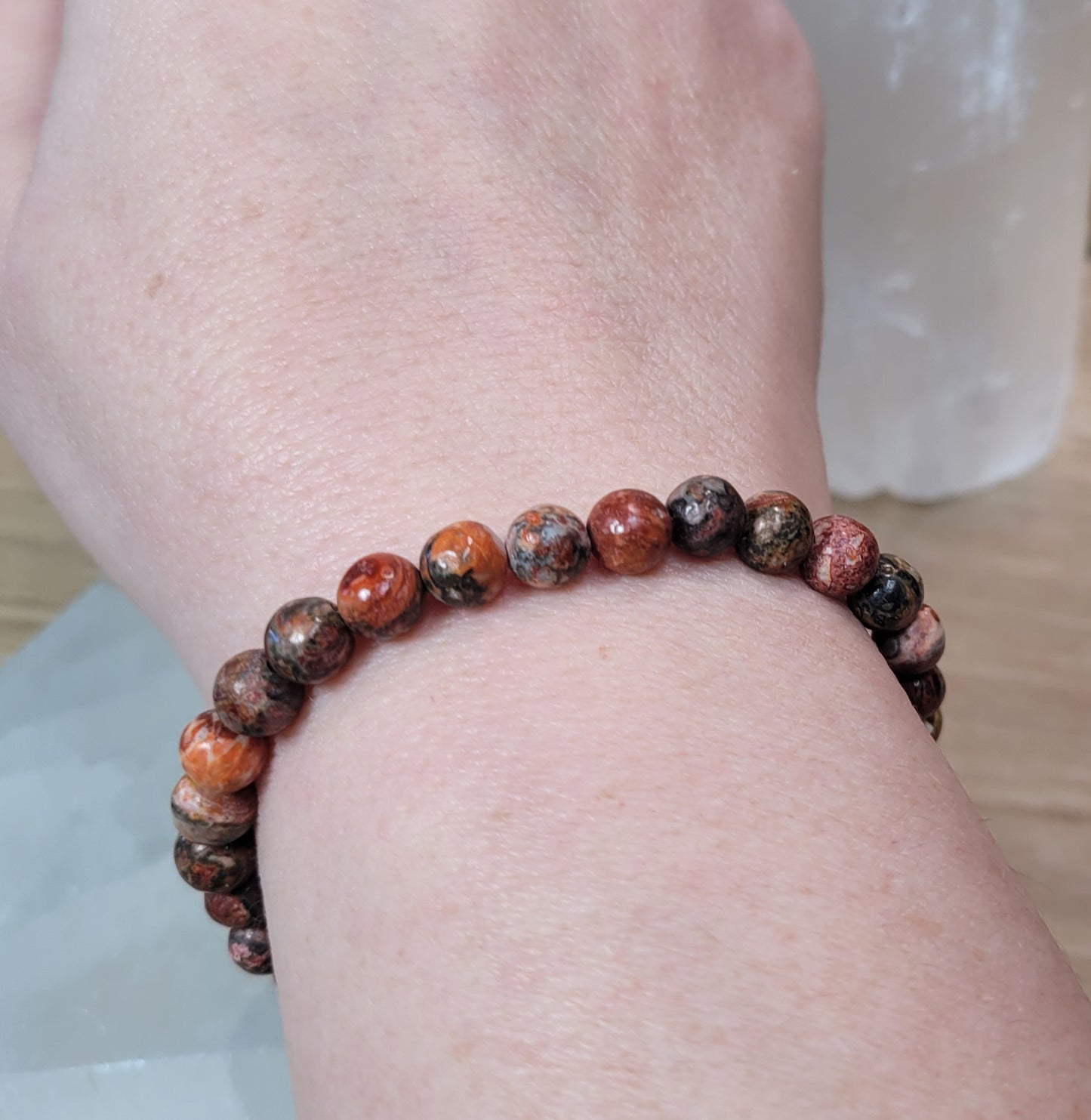 Leopard Skin Jasper Bracelet  6mm