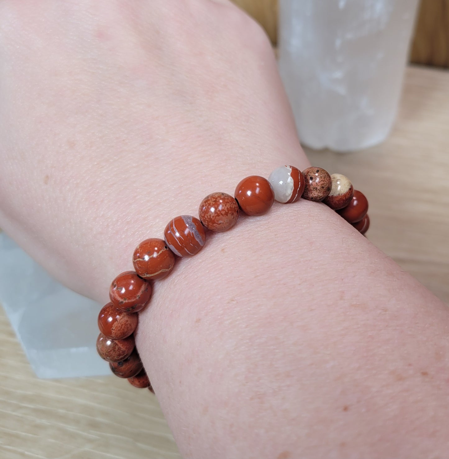 Red Jasper Bracelet - 8mm