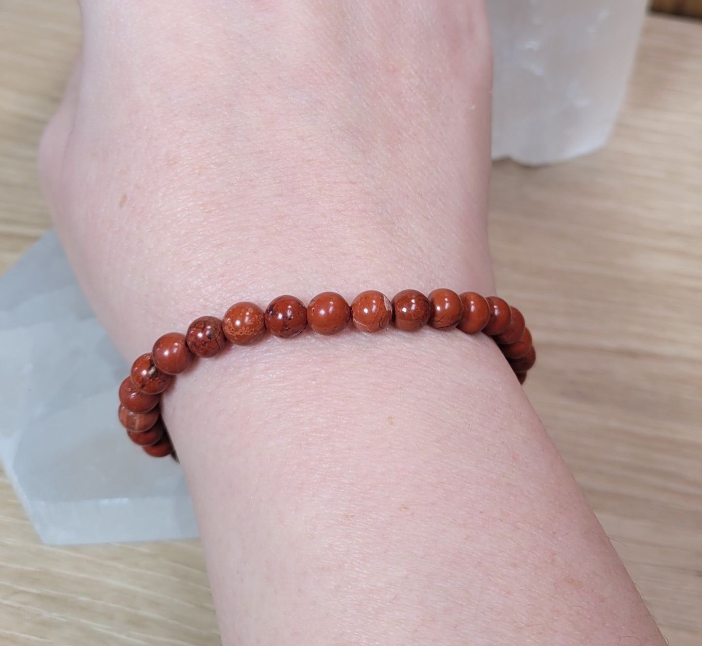 Red Jasper Bracelet - 6mm