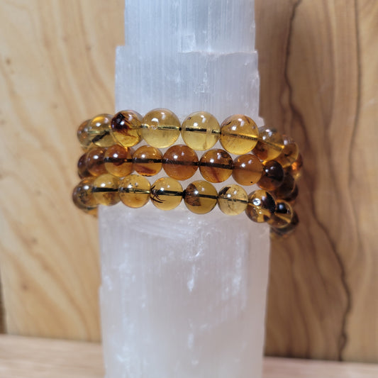 Baltic Amber Bracelet - 8mm