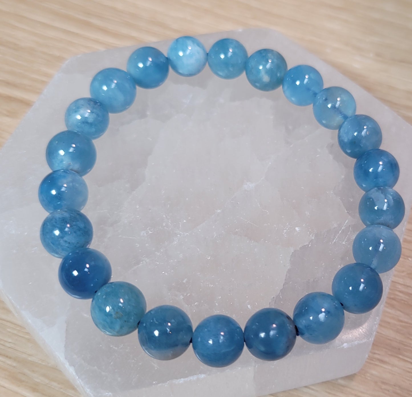 Aquamarine Bracelet - 9mm