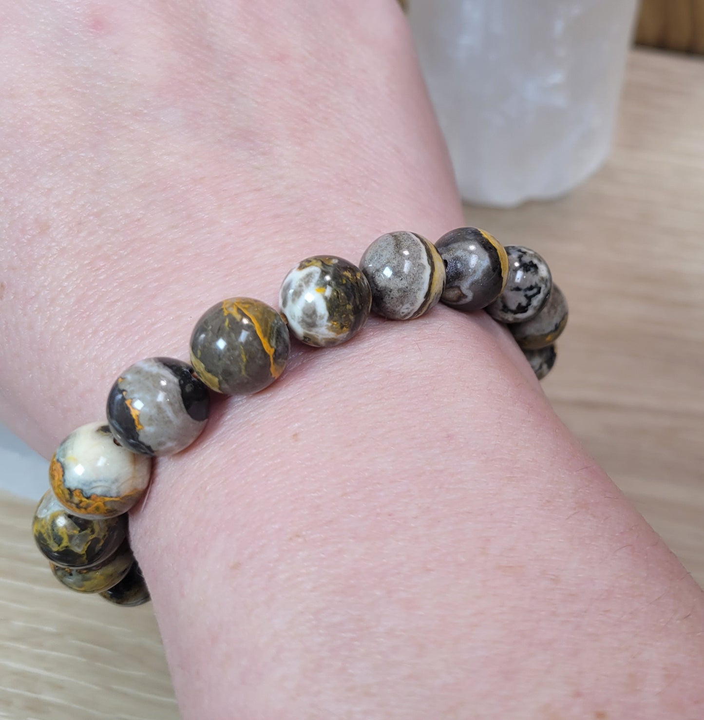 Bumblebee Jasper Bracelet - 11mm