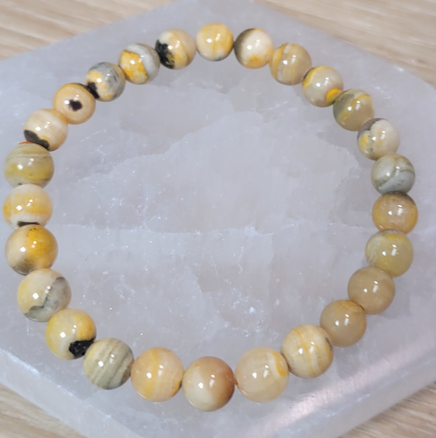 Bumblebee Jasper Bracelet - 7.5mm