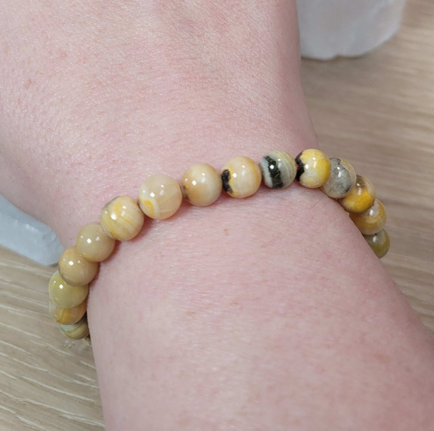 Bumblebee Jasper Bracelet - 7.5mm